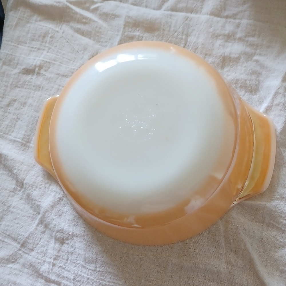 Fire King Peach Lustre Baking Dish 1 Qt #436, beautiful